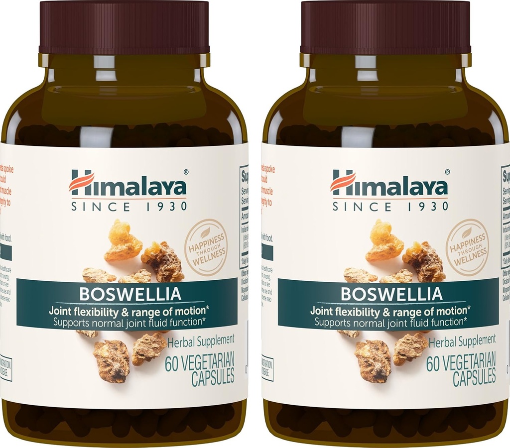 Himalaya Boswellia, Joint Support for Mobility and Flexibility, promuove la conservazione dei tessuti, 250 mg, 60 capsule, 1 mese di fornitura, 2 Pack