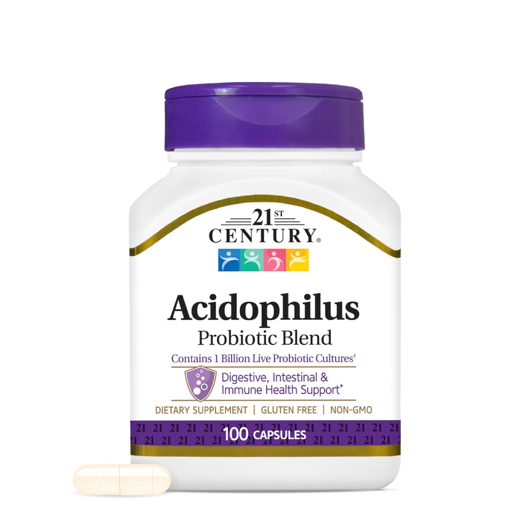 21st Century Acidophilus Capsule, 100 Count (21339)