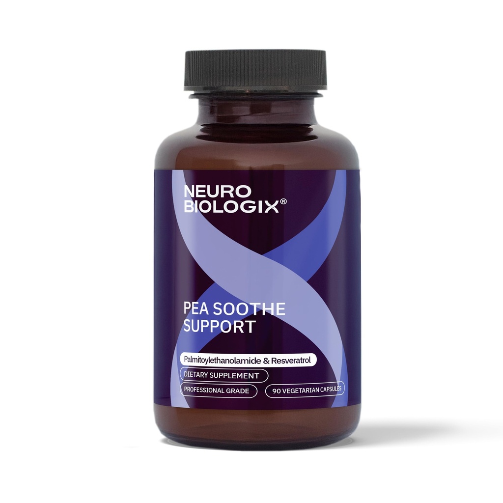PEA Soothe Support Natural Relief Formula - Supplemento PEA con PEA & Resveratrolo per sostenere la funzione di nonnave e ridurre la sensibilità - promuove il recupero, Clarity mentale, Energy & Everyday Balance