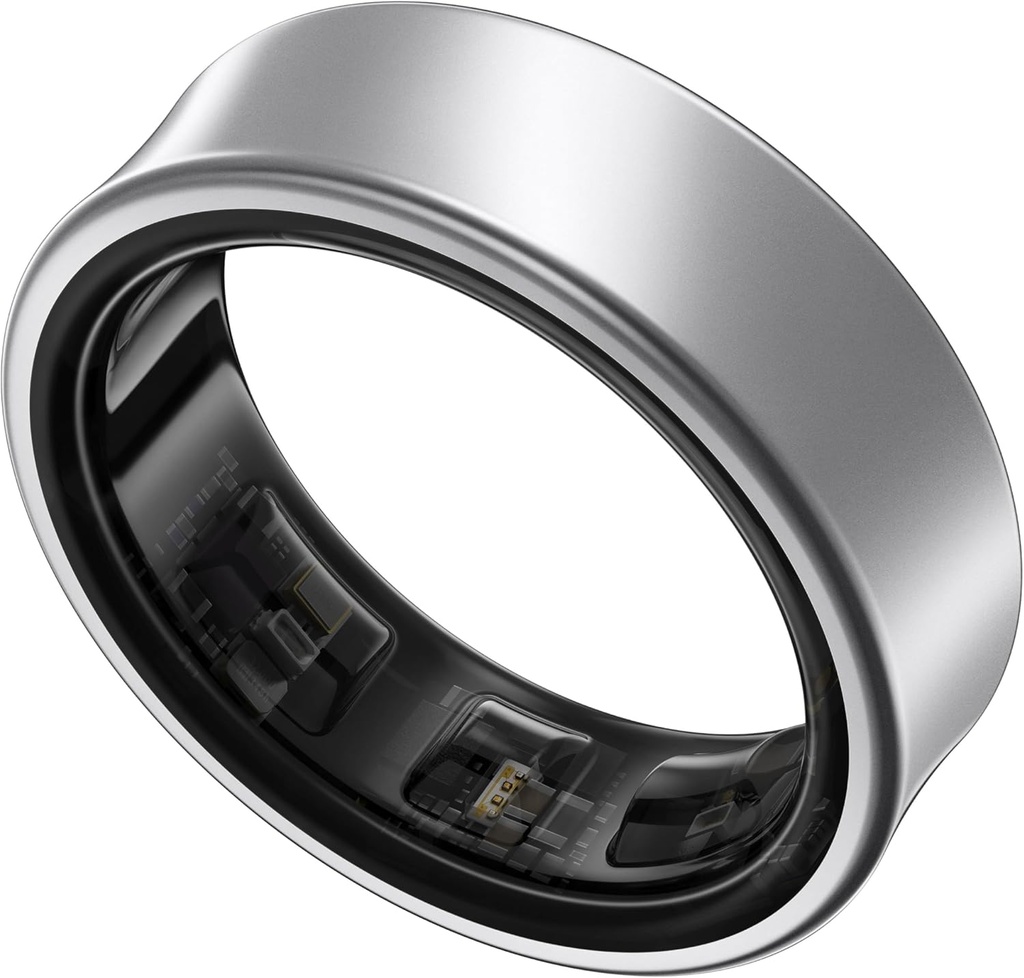 SAMSUNG Galaxy Ring, AI Smart Ring, Size First w/Sizing Kit, No App Subscription, Fitness Monitor, Sleep Tracker, Fino a 7-Day Battery, Size 8, Titanium Silver [US Version, 1Yr Manufacturer Warranty]