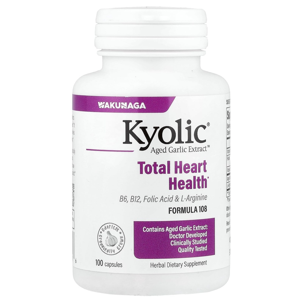 Kyolic Aged Garlic Extract Total Heart Health Formula 108 - 100 capsule