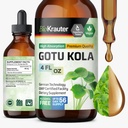 BIO KRAUTER Gotu Kola Tincture - Centella Asiatica Extract - Alcol and Sugar Free Gotu Kola Extract - Vegan Drops 4 Fl.Oz.