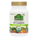 NaturesPlus Fonte di Life Garden B-Complex - 60 Capsule - Integratore Vitamina B Completa - USDA Organico, Non OGM, Vegan, Gluten Free - 30 Serve
