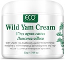 Crema di Yam Selvatico di WFDL per bilanciamento dell'ormone, Crema di Yam Organica con Chasteberry, Aloe & Vitamina E per Rilievo di Menopausa, Soothes Night Sweats & Hot Flashes, Eases Mood Swings (1.76 OZ)