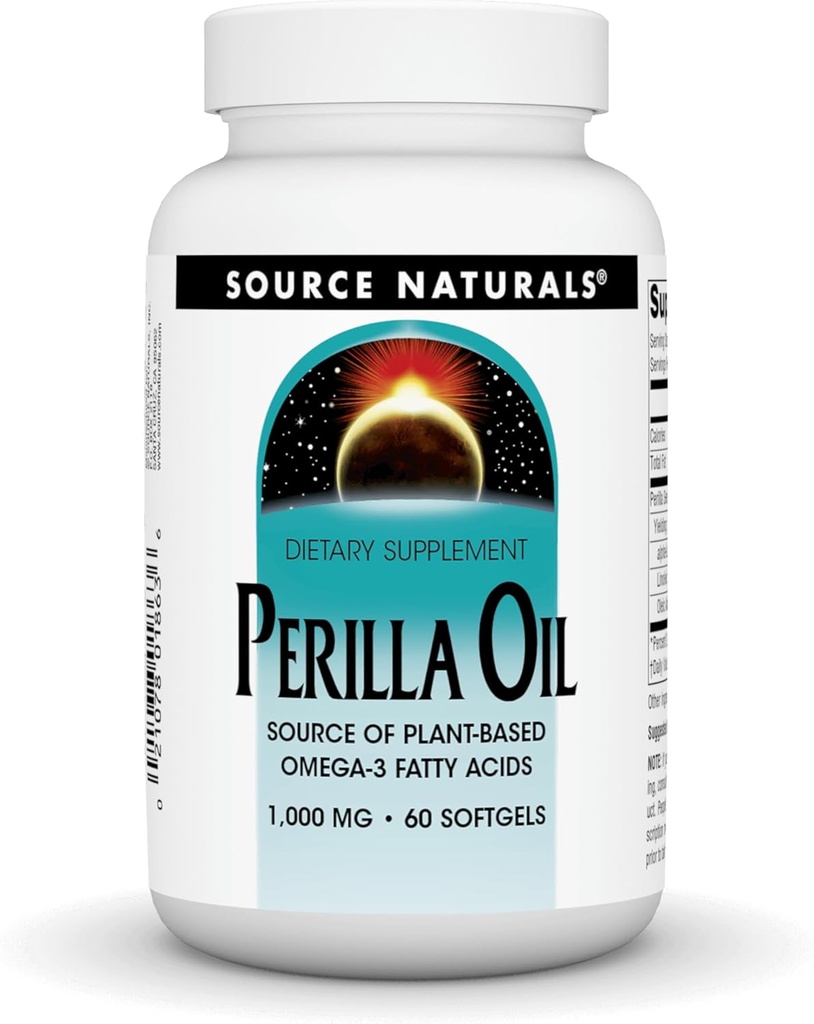 Fonte Naturals Perilla Fonte dell'olio di acidi grassi vegetali, 1000 mg - 60 Softgels