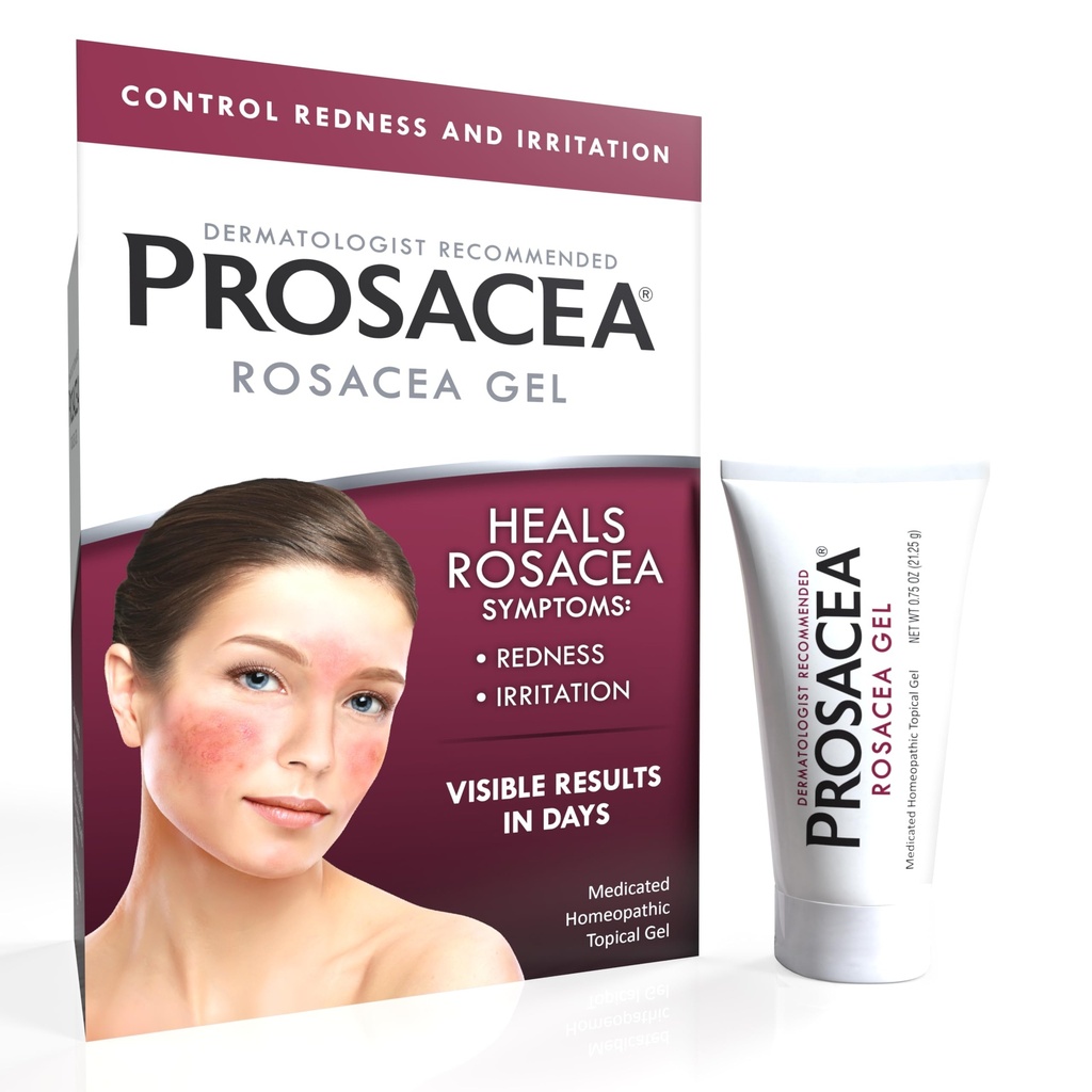 Prosacea - Trattamento Rosacea Medicato per Faccia - Guarire Rosacea Sintomi di Redità, Pimples e Irritazione - Fragranza Gratis - 0.75 oz