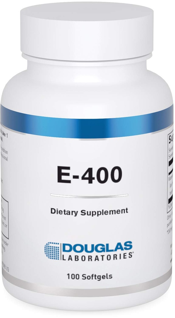 Douglas Laboratories E-400 | Vitamina E per la protezione antiossidante e supporto cardiovascolare | 100 capsule