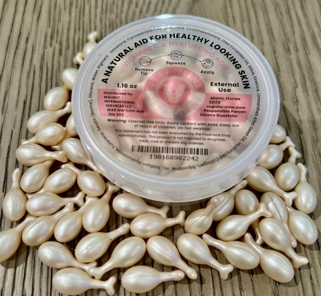 Vita Mine Skin Care Cream C e Acido Ialuronico Capsule Breakable