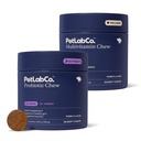 PetLab Co. – Multi-Vitamin & Dog Probiotic Bundle: Multivitaminici masticabili per cani Supporta la salute & Dog Probiotici per sostenere la pelle prurito, Sgabello occasionale oca e Produzione di lievito sano