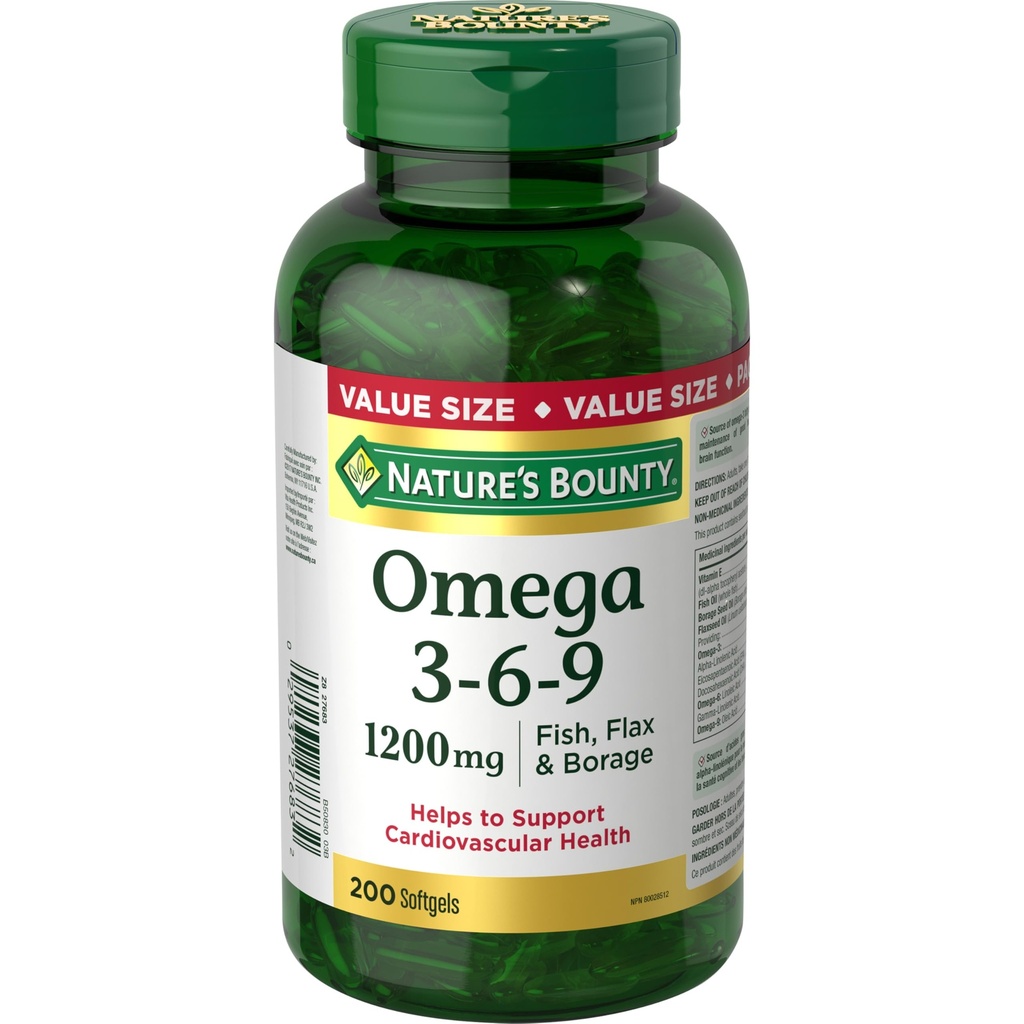 Bounty Omega-3-6-9 1200mg 200 conteggio