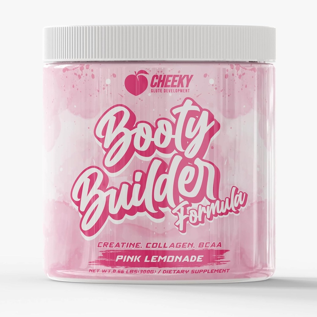 Booty Pump Formula - Pink Lemonade Creatine Blend per le donne, BCAAs & Collagen, Muscle Gain & Booty Growth Enhancer, Grit-Free Formula Creatina Para Mujeres Queratina Para Musculos