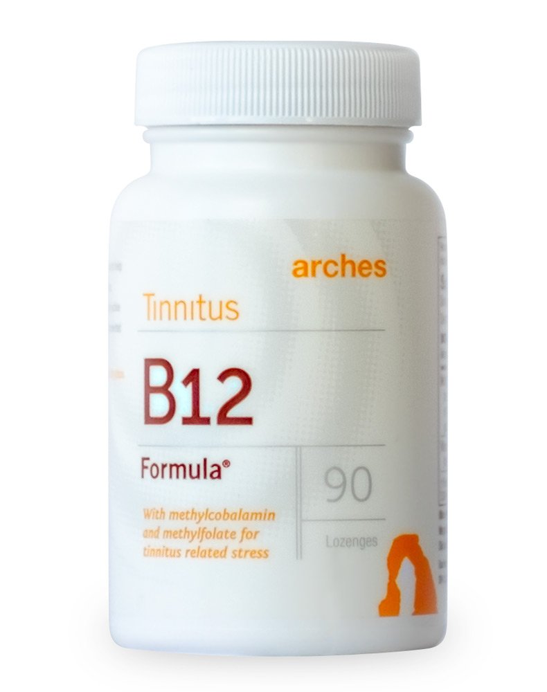 Arches Tinnitus B12 Formula – Methylfolate 400 mcg, Methylcobalamin 1000 mcg, 90 Lozenges, 3 mesi di alimentazione