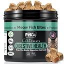 Pet Chef Meow Bites: Premium Pro & Prebiotic Digestion Cat Treats - Migliorare la digestione - Meglio tan Fortiflora Probiotici per i gatti - Stops Cat Vomiting All Ages