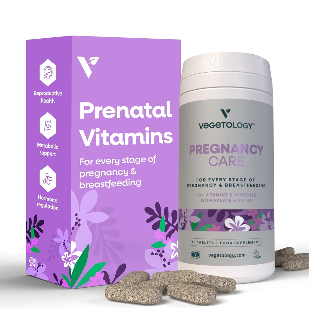 Vitamine di gravidanza per le donne – Vitamine Prenatali e Vitamine Postnali per l'allattamento al seno mamme w/20+ Vitamine, Folate & More – Vitamine Prenatali Vegane per ogni fase di gravidanza (60 Ct)