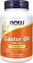 Olio di ricino 650mg 120 Softgels (Pacchetto di 2)