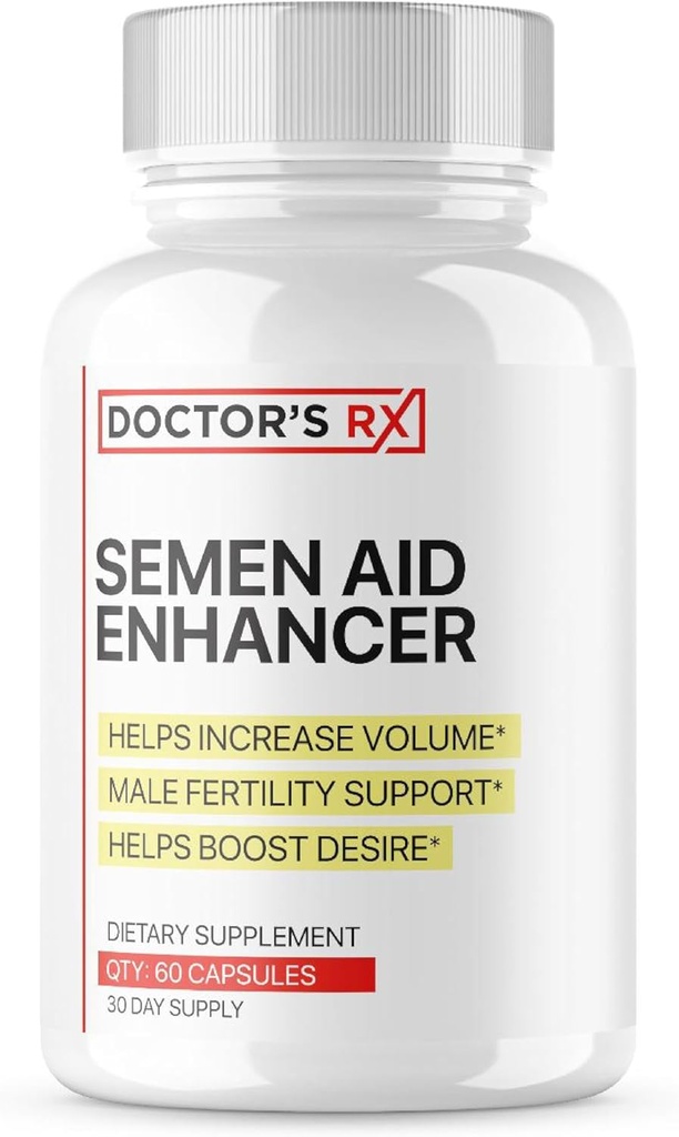 DRX Semen Volume Booster | Boost Desire, Mood, Energy, Load Size | Maca, Muira Puama + 7 Più Ultra Dosed Powerful Ingredients | 3rd Party Tested Formula for Purity & USA Bottled - 60 capsule