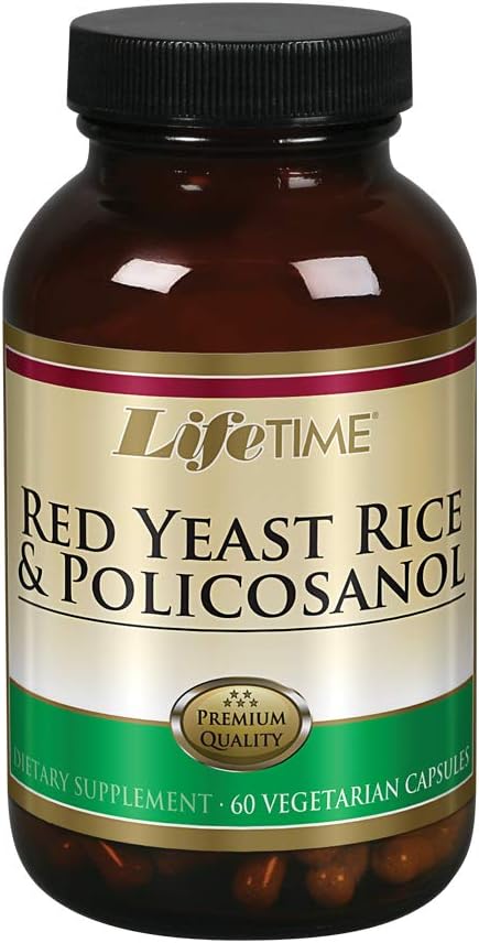 LIFETIME Riso Rosso Yeast & Policosanol Veg, 60 Conte