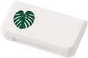 SagaSave Travel Pill Case 3 scomparti Portable Pill Case Dustproof e Moisture-Proof Daily Pill Case Small Pill Box per Vitamine, Olio di Pesce, Supplementi (Turtle Leaf)
