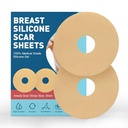 Nastro di fogli di cicatrice del seno, fogli di rimozione della cicatrice del silicone per il pacchetto del seno 6, riduzione del seno dopo la chirurgia per le cicatrici, forniture di chirurgia del seno per il trattamento delle cicatrici