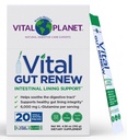 Vital Planet - Vital Gut Rinnova Polvere Supplemento per Leaky Gut Riparazione con L-Glutamina, Marshmallow e Ginger Root, DGL Radice di liquirizia e Organic Aloe Vera, L Glutamina 6000mg, 20 pacchetti di Serve Singola
