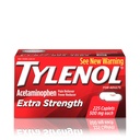 Tylenol Caplets Extra Forza con 500 mg Acetaminophen, Riduttore di dolore & Fever, 225 ct