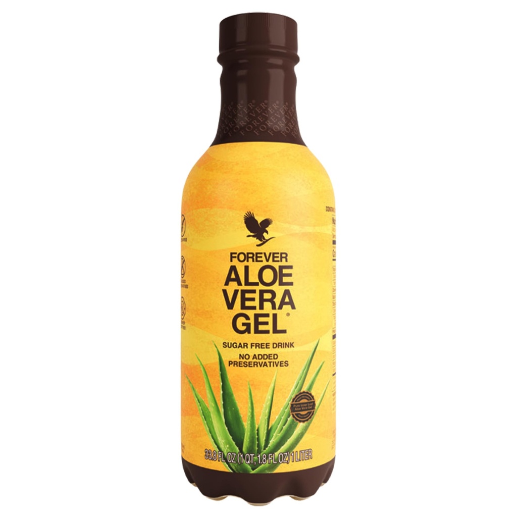 Forever Living - Aloe Vera Gel, Succo Leaf Inner Puro, 99,7% Contenuto Aloe, Senza Preservativo, 33,8 fl oz