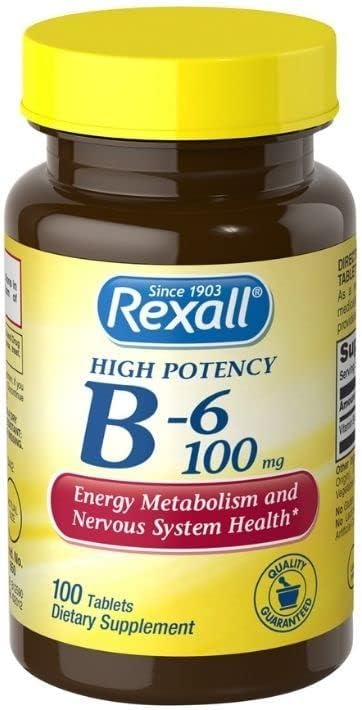 Rexall Vitamina B6 100 mg Compresse, 100 ct