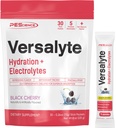 PEScience Versalyte Electrolyte Hydration Packets, Polvere di elettrolita senza zucchero con Magnesio, Taurina, Antiossidanti, Minerali di Trace - Ciliegia nera, 30 Serve