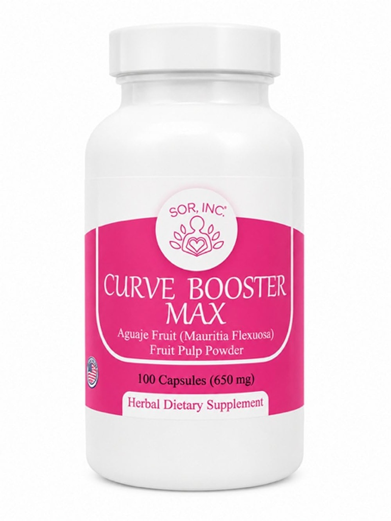 Curve Booster Max Pure Aguaje Capsule per Donne e Transgender 650 mg USA Made