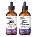 Latte selvatico e organico Questatle Tincture 4 fl oz & Liver Cleaning Tincture 4 fl oz