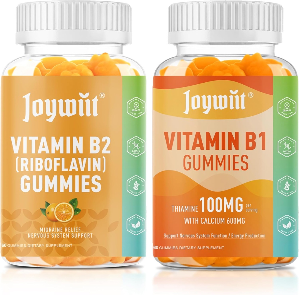 Vitamina B2 400mg Gummies e Vitamina B1 100mg Gummies