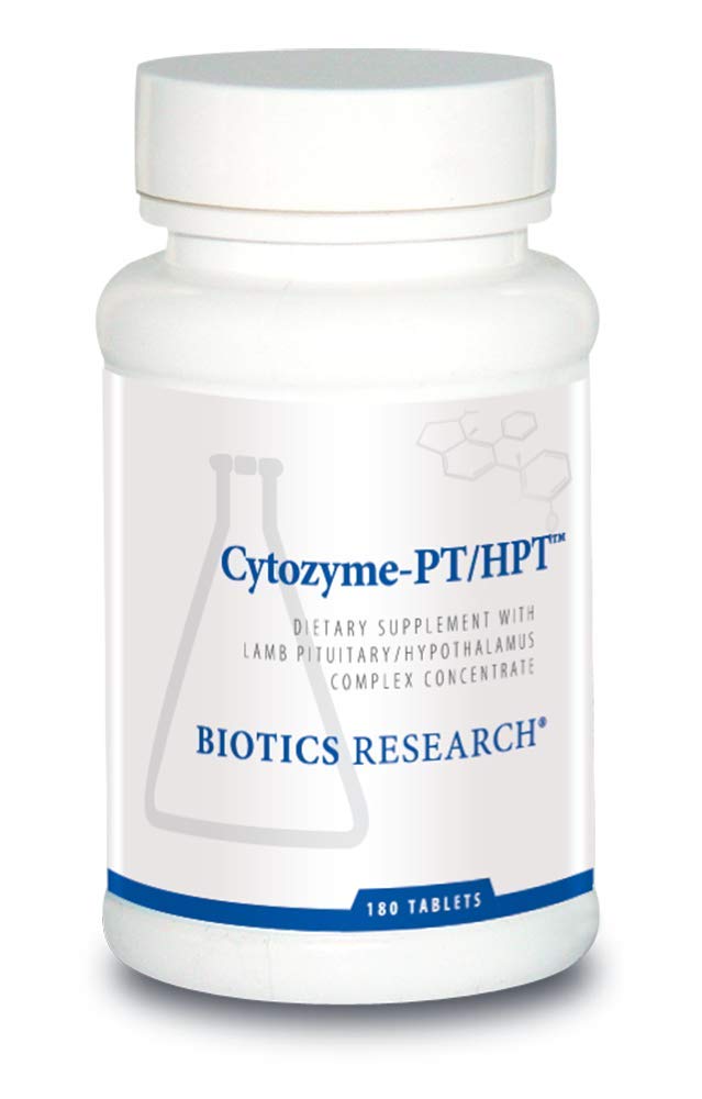 Biotics Research Cytozyme PT HPT Lamb Pituitary Hypothalamus Complex, Supporta la funzione della ghiandola pituitaria e Hypothalamus, salute surrenale, cervello Boost 180 compresse