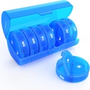Organizzatore di pillole settimanali 7 giorno 2 volte al giorno, Sukuos grande scatola di viaggio per pillole/Vitamin/Fish olio/supplementi, scatola dell'organizzatore di medicina quotidiana, BPA caso di pillola gratuito, facile da pulire