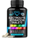 Elettroliti - Compresse elettrolitiche con magnesio, sodio, potassio, cloruro, vitamine D3 e B6, polvere di Kelp - Pillole di sale - Made in USA - Compresse orali - Vegan & Keto Friendly - 120 Tabelle