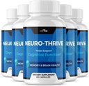 VIVE MD Neuro Thrive Brain Supplement - Formula Ufficiale - Neuro Thrive PQQ, Neuro Thrive per una maggiore resistenza con Ginkgo Biloba Extract, Siberian Ginseng Extract (5 Pack)