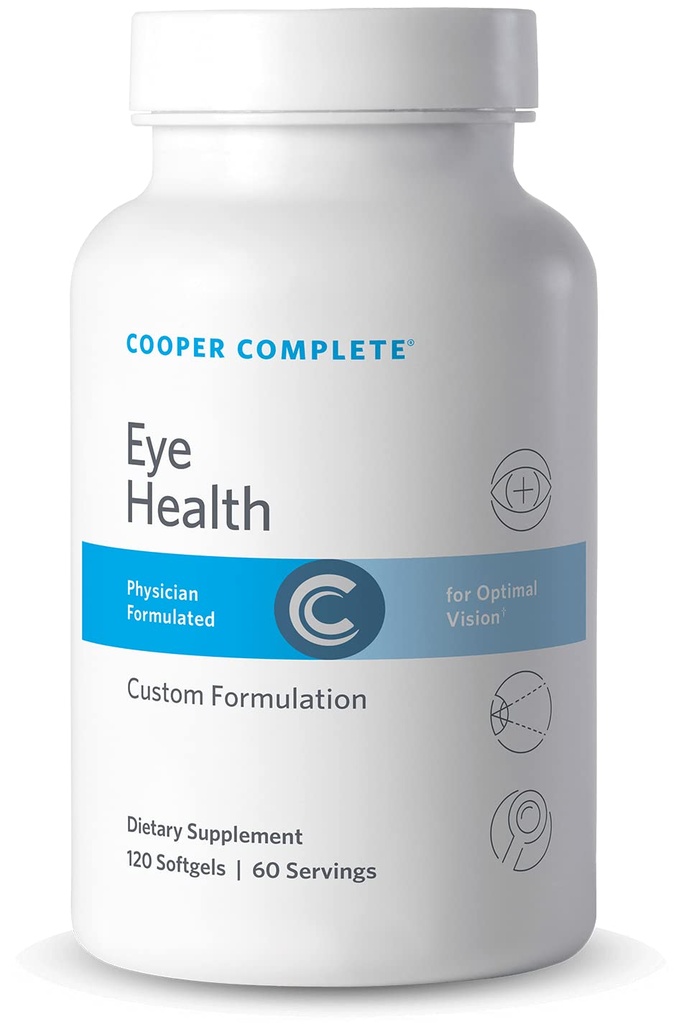 Cooper Complete - Eye Health Supplement - Lutein, Meso Zeaxanthin e Zeaxanthin, Vitamina C & E - 60 Day Supply Pack di 1
