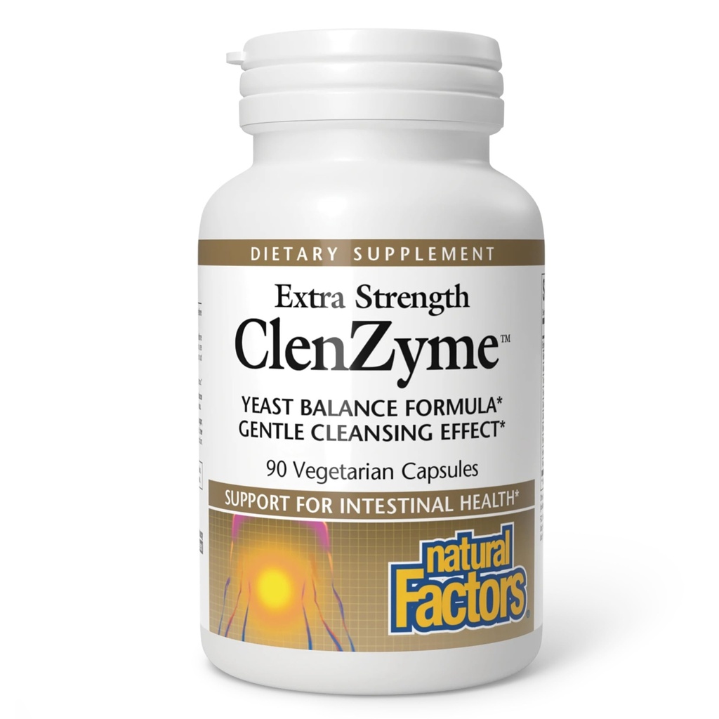 Fattori naturali, ClenZyme, Formula di bilanciamento del seno ad alta resistenza, 90 capsule