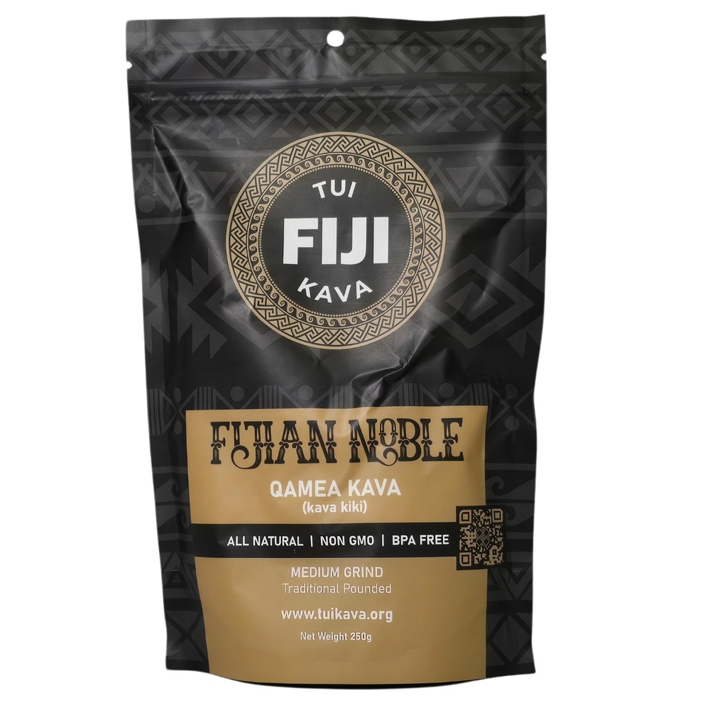 TUI KAVA PREMIUM WELLNESS KAVA -TRADITIONAL Fijian Noble Pounded Medium Grind 250g (8.8oz) - TRIAL SIZE | Very Heady Daytime Kava | All Natural Relaxation | Aumentare la messa a fuoco | Mood/Sleep Support | Stress Relief | STRAINER BAG REQUIRED.