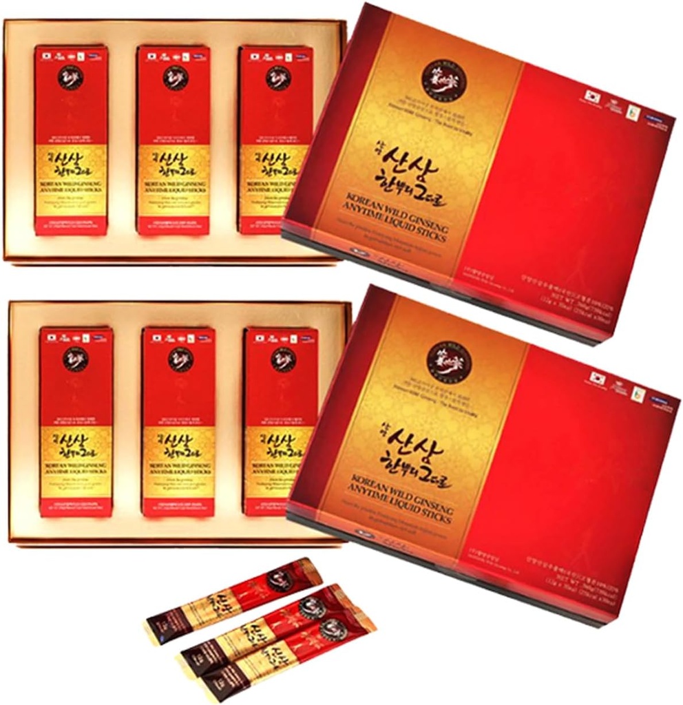 Ginseng selvatico coreano in qualsiasi momento liquido 30 Stick 2 set- 2 mesi di alimentazione