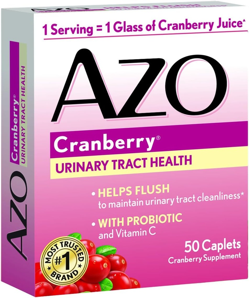 AZO Tutte le Tabelle di mirtillo concentrato naturale, 50 conte (Pack of 3)