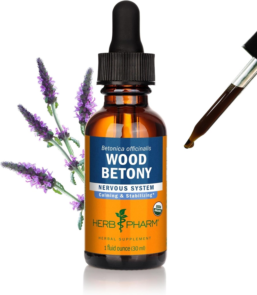 Estratto di liquido di betony di legno biologico certificato di herb Pharm - 1 oncia (DWOOD01)