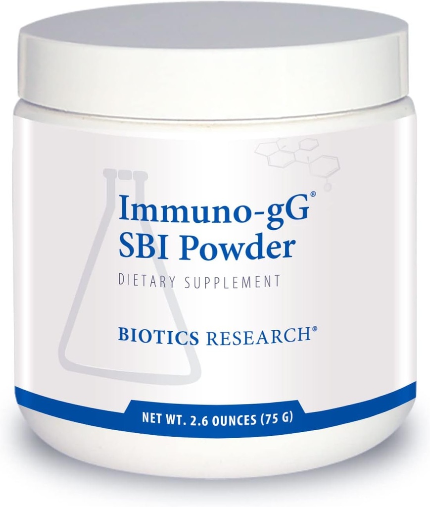Biotics Research Immuno-gG SBI Powder Easy-to-Mix Powder Formula, Ultimate IgG, completo Gut Health and Immune Support, Dairy Free, Immunoglobulin Concentrate - 2.6 Oz