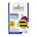 Zarbee's Kids 1mg Melatonin Chewable Tablet, Droga-Free & Efficace supplemento di sonno, Facile da prendere Natural Grape Flavor compresse per bambini età 3 e superiore, 30 conte