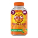 Metamucil Fiber Gummies for Adults, No Sugar Added Orange Flavor, 5g Prebiotic Plant Based Fiber Supplement Blend, 120 Count