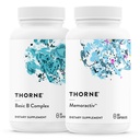THORNE - Basic B Complex (60 capsule) & Memoractiv (60 capsule) Bundle - Supporta la salute del cervello, produzione di energia cellulare e messa a fuoco - Gluten Free, Dairy Free