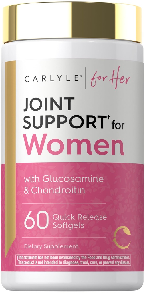 Supporto congiunto per le donne | 60 Softgels | Complesso con Omega-3 e Peptidi di collagene | Non OGM, Gluten Free