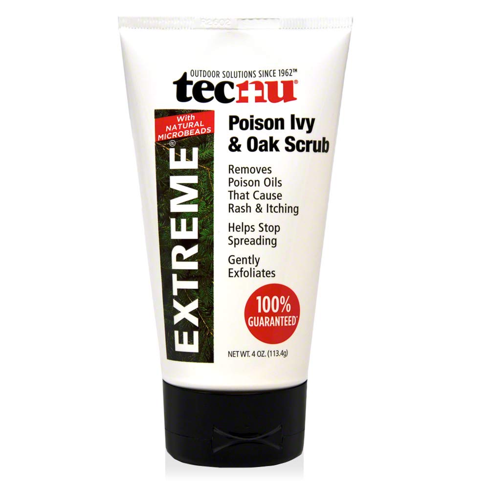 Tecnu Extreme Poison Ivy e Oak Scrub, rimuove gli oli vegetali velenosi che causano rash e prurito, bianco 4 once