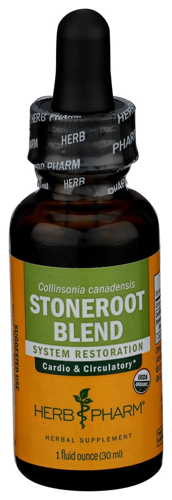 Estratto di liquido di miscela di base naturale certificato di Herb Pharm per il supporto cardiovascolare e circolatorio, 1 Oz