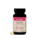 NaturalWise High Potency Biotin 10.000 mcg Softgels - Biotina per la crescita dei capelli Donne & Men + Skin & Nails Support - Non-GMO, USA Prodotto - 120 Softgels[120-Day Supply]