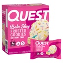 Quest Nutrition Frosted Protein Cookies, Torta di Compleanno, <1g Zucchero, 5g Protein, 1g Carbi Net, Gluten Free, 8 Cookies